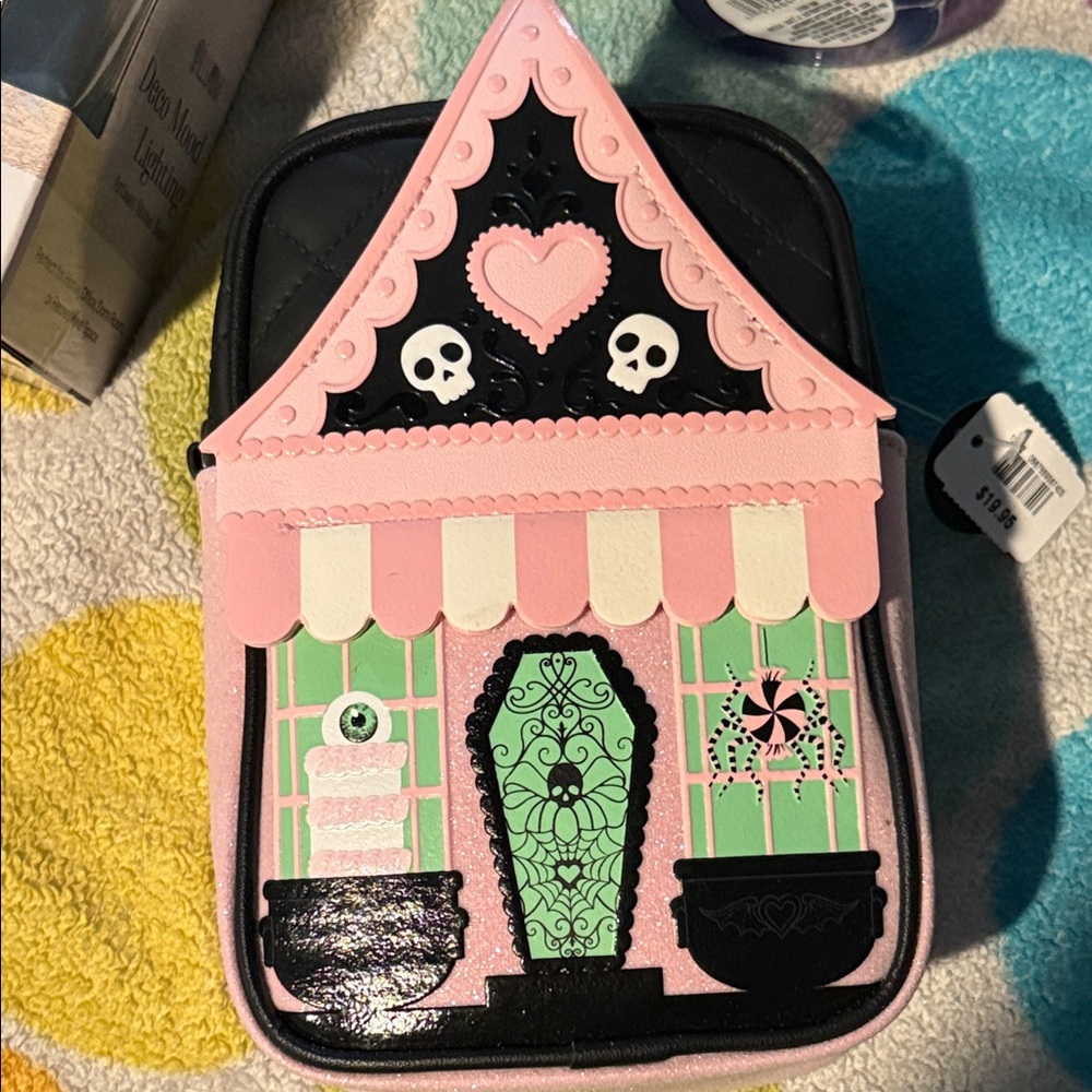 Halloween Gothic House Crossbody Bag